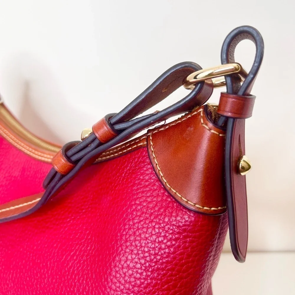 Dooney & Bourke Pebble Grain Hobo Shoulder Bag in Red trending